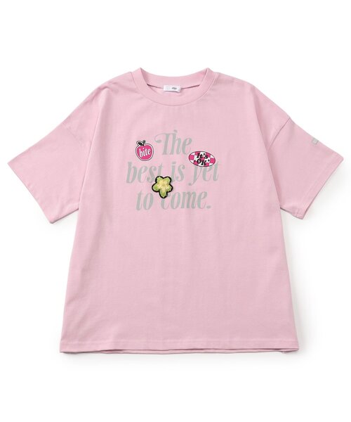 algy(アルジー)の「POPロゴBIG半袖Tシャツ(Tシャツ/カットソー・キッズ・ピンク/ブラック/オフホワイト・160/150/140/130/120)」の9枚目の写真