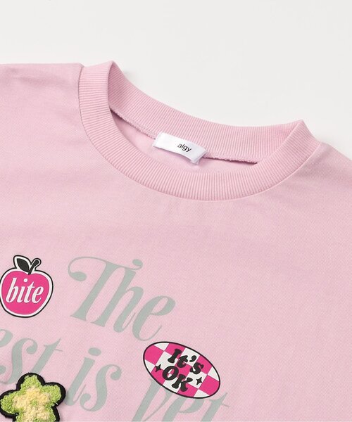 algy(アルジー)の「POPロゴBIG半袖Tシャツ(Tシャツ/カットソー・キッズ・ピンク/ブラック/オフホワイト・160/150/140/130/120)」の13枚目の写真