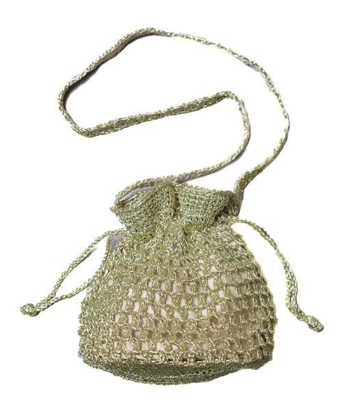ARCHIVER（アーカイバ）の「【メタルヤーン メッシュ巾着ショルダーバッグ】（ショルダーバッグ・レディース・シルバー/ブラック/ゴールド・FREE）」の15枚目の写真