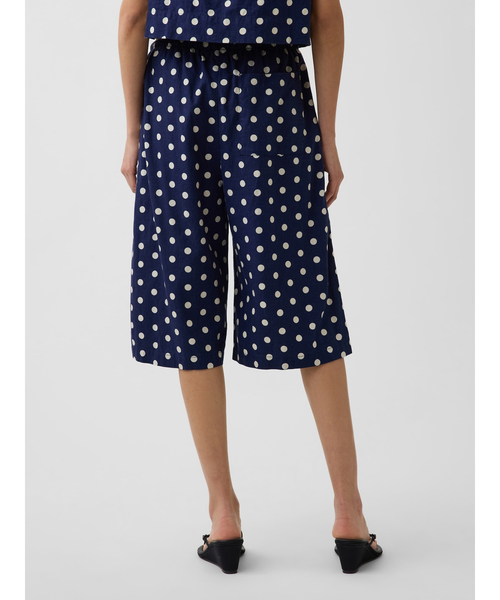 GAP(ギャップ)の「リネン混 リラックスフィット イージーウエスト キュロットパンツ(その他パンツ・レディース・ネイビー/ブラック/オフホワイト・XXS/L/M/S/XS)」の7枚目の写真