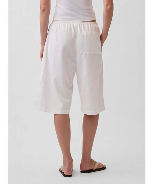 GAP(ギャップ)の「リネン混 リラックスフィット イージーウエスト キュロットパンツ(その他パンツ・レディース・ネイビー/ブラック/オフホワイト・XXS/L/M/S/XS)」の6枚目の写真