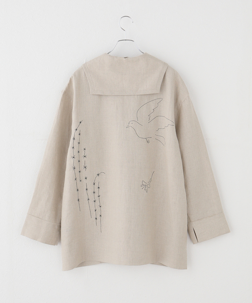TANAKA(タナカ)の「【TANAKA / タナカ】 THE TUNIC(シャツ/ブラウス・レディース・ベージュ・MEDIUM)」の2枚目の写真