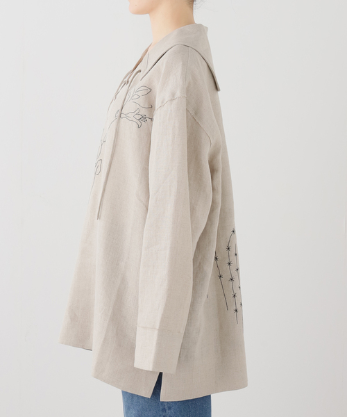 TANAKA(タナカ)の「【TANAKA / タナカ】 THE TUNIC(シャツ/ブラウス・レディース・ベージュ・MEDIUM)」の9枚目の写真