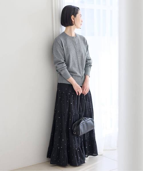IENA(イエナ)の「COUTURE D'ADAM/クチュールドアダム Tiered Skirt スカート 26SS-236(スカート・レディース・ブラック・FREE)」の3枚目の写真