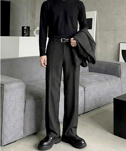 Otte（オッテ）の「ストライプルーズテーラードセットアップ（セットアップ・メンズ・グレー/ブラック・X-LARGE/MEDIUM/LARGE）」の9枚目の写真