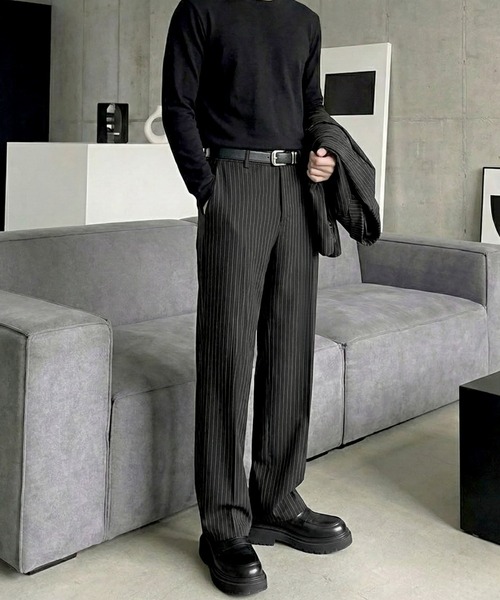 Otte（オッテ）の「ストライプルーズテーラードセットアップ（セットアップ・メンズ・グレー/ブラック・X-LARGE/MEDIUM/LARGE）」の10枚目の写真