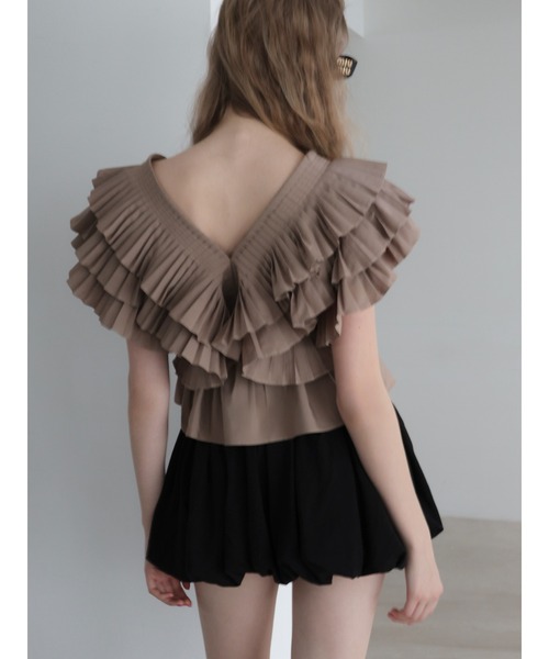 AMOMMA(アモマ)の「VOLUME GATHER MINI SKIRT(スカート・レディース・グレー/ブラック・FREE)」の13枚目の写真