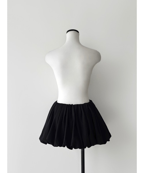 AMOMMA(アモマ)の「VOLUME GATHER MINI SKIRT(スカート・レディース・グレー/ブラック・FREE)」の16枚目の写真