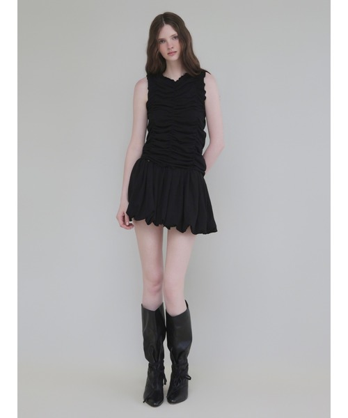 AMOMMA(アモマ)の「VOLUME GATHER MINI SKIRT(スカート・レディース・グレー/ブラック・FREE)」の19枚目の写真