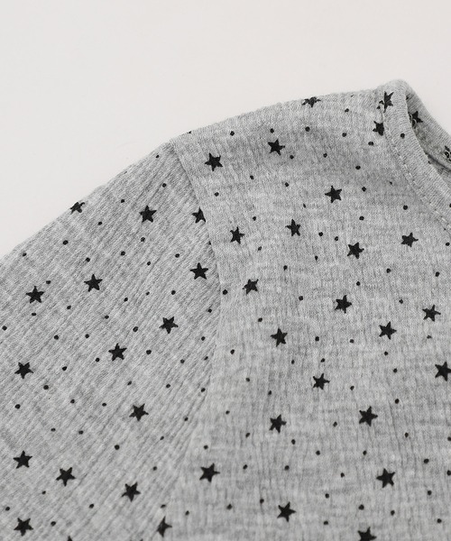HOOK(フック)の「HOOK for girls 星柄フロントリボンペプラム半袖トップス (SS)(Tシャツ/カットソー・レディース・ホワイト/グレー・FREE)」の8枚目の写真