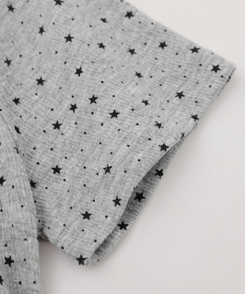 HOOK(フック)の「HOOK for girls 星柄フロントリボンペプラム半袖トップス (SS)(Tシャツ/カットソー・レディース・ホワイト/グレー・FREE)」の14枚目の写真