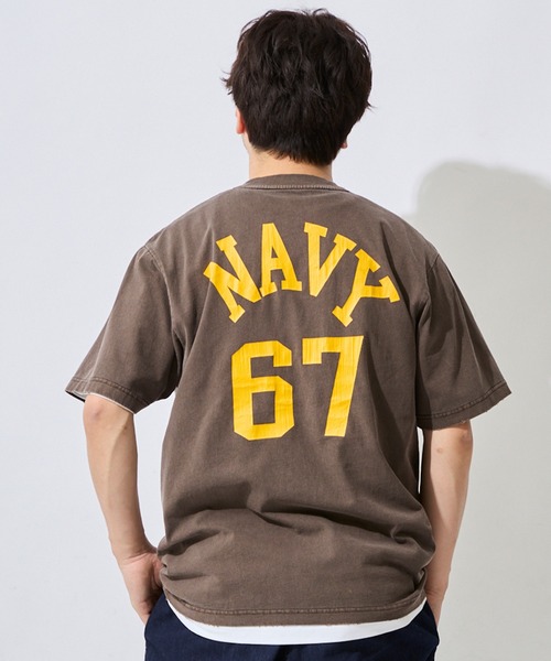 ムラサキスポーツ(ムラサキスポーツ)の「DEAR LAUREL/ディアローレル × ジャクソンマティス JM NUMBERING NAVY 半袖 Tシャツ DL26S-JM2101(Tシャツ/カットソー・メンズ・ブラウン/グレー/ホワイト・L/M)」の11枚目の写真