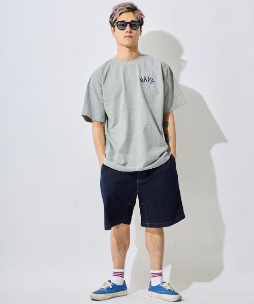 ムラサキスポーツ(ムラサキスポーツ)の「DEAR LAUREL/ディアローレル × ジャクソンマティス JM NUMBERING NAVY 半袖 Tシャツ DL26S-JM2101(Tシャツ/カットソー・メンズ・ブラウン/グレー/ホワイト・L/M)」の15枚目の写真