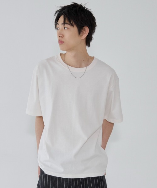 WEGO(ウィゴー)の「WEGO/【26年春夏新作】コットンクルーネックT(Tシャツ/カットソー・メンズ・ブラック系その他/ホワイト・SMALL/MEDIUM/LARGE)」の10枚目の写真