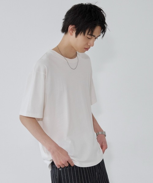 WEGO(ウィゴー)の「WEGO/【26年春夏新作】コットンクルーネックT(Tシャツ/カットソー・メンズ・ブラック系その他/ホワイト・SMALL/MEDIUM/LARGE)」の11枚目の写真