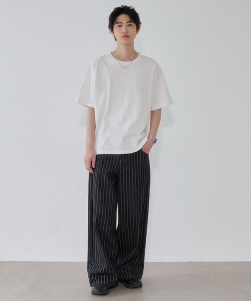 WEGO(ウィゴー)の「WEGO/【26年春夏新作】コットンクルーネックT(Tシャツ/カットソー・メンズ・ブラック系その他/ホワイト・SMALL/MEDIUM/LARGE)」の12枚目の写真