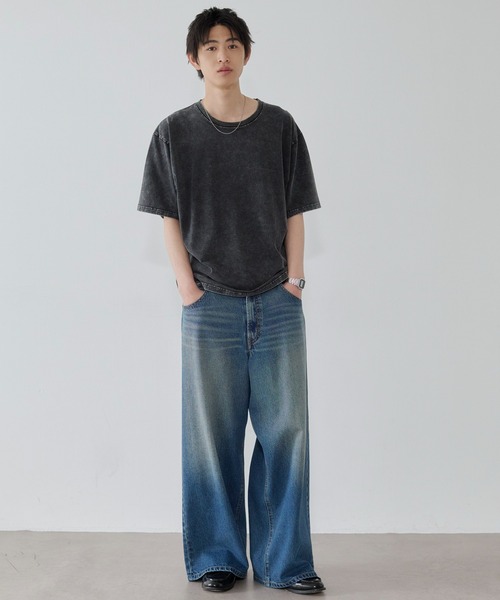 WEGO(ウィゴー)の「WEGO/【26年春夏新作】コットンクルーネックT(Tシャツ/カットソー・メンズ・ブラック系その他/ホワイト・SMALL/MEDIUM/LARGE)」の16枚目の写真