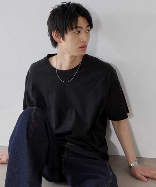 WEGO(ウィゴー)の「WEGO/【26年春夏新作】コットンクルーネックT(Tシャツ/カットソー・メンズ・ブラック系その他/ホワイト・SMALL/MEDIUM/LARGE)」の17枚目の写真