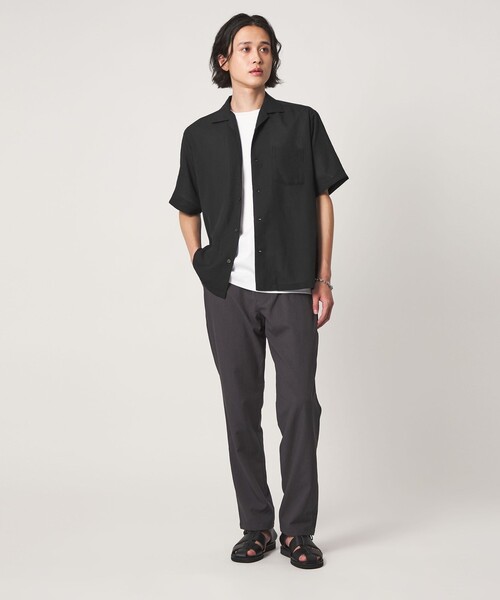 A DAY IN THE LIFE UNITED ARROWS(アデイインザライフユナイテッドアローズ)の「リネンライク スラブ オープンカラーシャツ-吸水速乾・通気性-<A DAY IN THE LIFE>(シャツ/ブラウス・メンズ・ナチュラル/ブラック/モカ/コバルトブルー・L/M/S)」の15枚目の写真