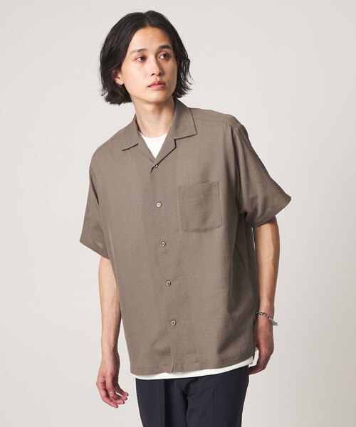 A DAY IN THE LIFE UNITED ARROWS(アデイインザライフユナイテッドアローズ)の「リネンライク スラブ オープンカラーシャツ-吸水速乾・通気性-<A DAY IN THE LIFE>(シャツ/ブラウス・メンズ・ナチュラル/ブラック/モカ/コバルトブルー・L/M/S)」の17枚目の写真