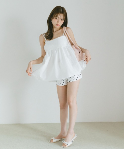 VANNIE U(ヴァニーユー)の「ドットショートパンツ(その他パンツ・レディース・ホワイト/ブラック・FREE)」の19枚目の写真