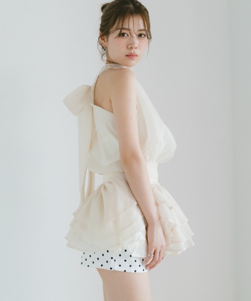 VANNIE U(ヴァニーユー)の「ドットショートパンツ(その他パンツ・レディース・ホワイト/ブラック・FREE)」の22枚目の写真
