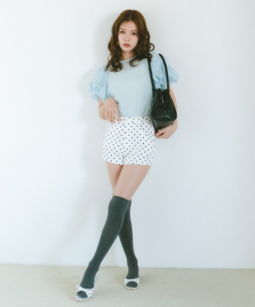 VANNIE U(ヴァニーユー)の「ドットショートパンツ(その他パンツ・レディース・ホワイト/ブラック・FREE)」の15枚目の写真
