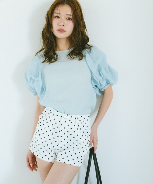 VANNIE U(ヴァニーユー)の「ドットショートパンツ(その他パンツ・レディース・ホワイト/ブラック・FREE)」の3枚目の写真