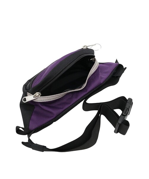 Overland(オーバーランド)の「【OverLand Equipment/オーバーランド・イクイップメント】OL-253007/配色WAIST BAG/ウェストバッグ/ボディバッグ/アウトドア/ユニセックス【WEB限定】(ボディバッグ/ウエストポーチ・メンズ・ブラック/パープル/グレー・フリー)」の9枚目の写真