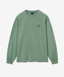 エンブロイダリーダンロングスリーブ_ピグメントセージグリーン