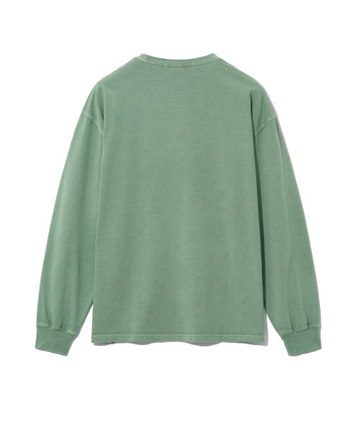 YALE(イェール)の「エンブロイダリーダンロングスリーブ_ピグメントセージグリーン(Tシャツ/カットソー・レディース・その他・LARGE/MEDIUM/X-LARGE)」の2枚目の写真