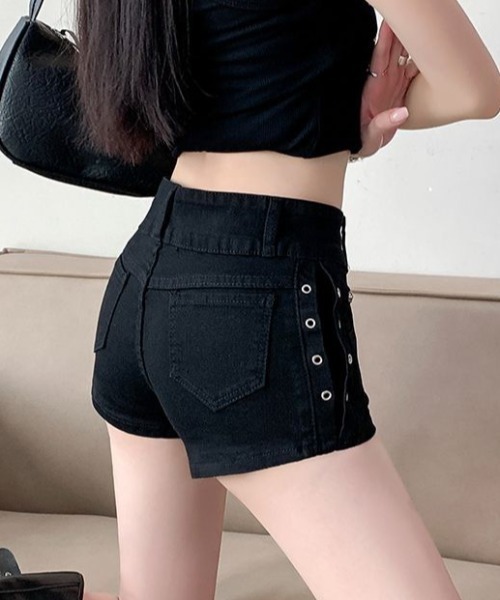 yuue' ( wear )(ユーイ)の「スタッズ付きストレッチマイクロショートパンツ(その他パンツ・レディース・ブラック・M/L)」の14枚目の写真