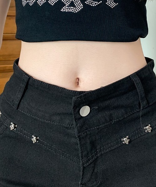 yuue' ( wear )(ユーイ)の「スタッズ付きストレッチマイクロショートパンツ(その他パンツ・レディース・ブラック・M/L)」の17枚目の写真