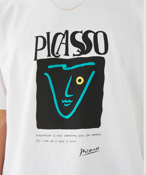 EDIFICE（エディフィス）の「Pablo Picasso(パブロ・ピカソ) 別注 アート プリント Tシャツ（Tシャツ/カットソー・メンズ・ブラック系その他/ブルー/ホワイト×ホワイト/ブラック/ベージュ/レッド/ホワイト系その他/ホワイト・MEDIUM/SMALL/X-LARGE/LARGE）」の17枚目の写真