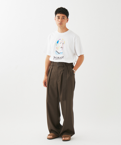 EDIFICE（エディフィス）の「Pablo Picasso(パブロ・ピカソ) 別注 アート プリント Tシャツ（Tシャツ/カットソー・メンズ・ブラック系その他/ブルー/ホワイト×ホワイト/ブラック/ベージュ/レッド/ホワイト系その他/ホワイト・MEDIUM/SMALL/X-LARGE/LARGE）」の22枚目の写真
