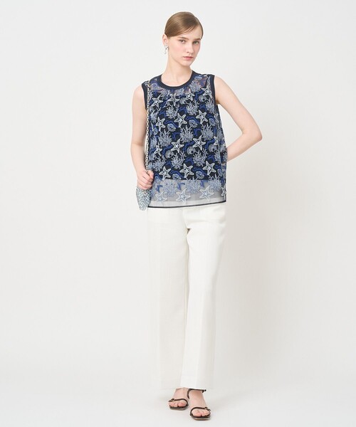 ANAYI(アナイ)の「Summer glam刺繍チュニック ブラウス(シャツ/ブラウス・レディース・ブルー・38/36)」の11枚目の写真