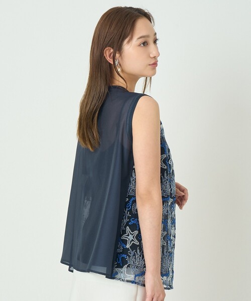 ANAYI(アナイ)の「Summer glam刺繍チュニック ブラウス(シャツ/ブラウス・レディース・ブルー・38/36)」の14枚目の写真