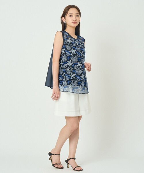 ANAYI(アナイ)の「Summer glam刺繍チュニック ブラウス(シャツ/ブラウス・レディース・ブルー・38/36)」の16枚目の写真