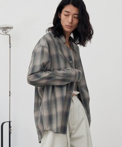 2WAY OVER OMBRE CHECK SHIRTS（シャツ/ブラウス）｜CLANE（クラネ）の