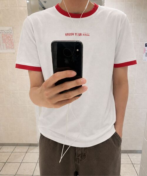 KRUXH(クルクス)の「クラシックリングTシャツレッド(Tシャツ/カットソー・レディース・その他・1/2/3)」の9枚目の写真