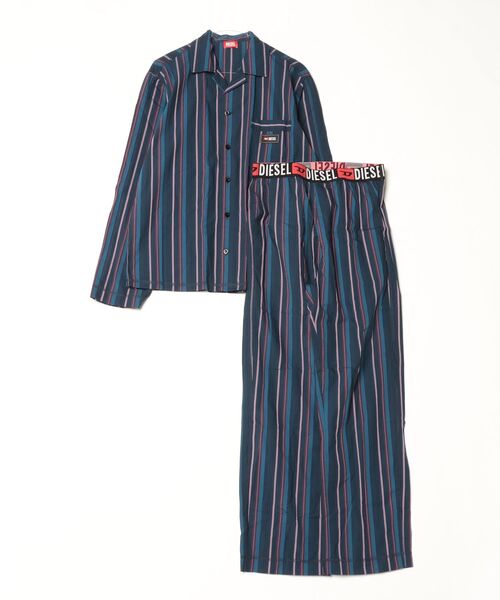 DIESEL(ディーゼル)の「メンズ パジャマセット SET-PAUL-D-CORE(ルームウェア/パジャマ・メンズ・ブルー系その他・LARGE/SMALL/MEDIUM/XX-LARGE/X-LARGE)」の1枚目の写真
