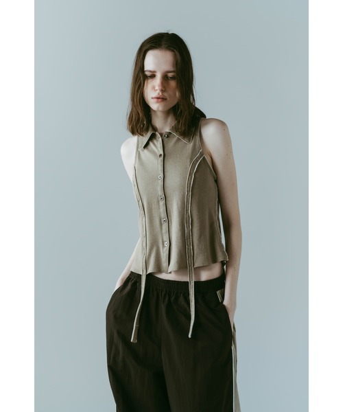 Knuth Marf（クヌースマーフ）の「american armhole compact shirt（シャツ/ブラウス・レディース・ダークグリーン/グリーン系その他・FREE）」の9枚目の写真