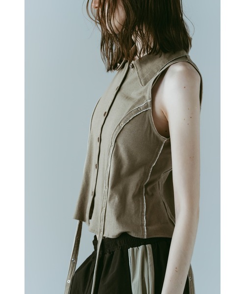 Knuth Marf（クヌースマーフ）の「american armhole compact shirt（シャツ/ブラウス・レディース・ダークグリーン/グリーン系その他・FREE）」の10枚目の写真