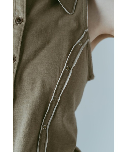 Knuth Marf（クヌースマーフ）の「american armhole compact shirt（シャツ/ブラウス・レディース・ダークグリーン/グリーン系その他・FREE）」の12枚目の写真