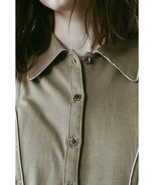 Knuth Marf（クヌースマーフ）の「american armhole compact shirt（シャツ/ブラウス・レディース・ダークグリーン/グリーン系その他・FREE）」の13枚目の写真