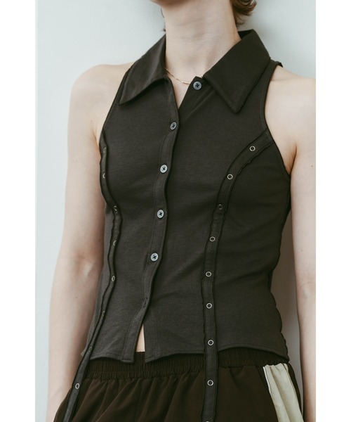 Knuth Marf（クヌースマーフ）の「american armhole compact shirt（シャツ/ブラウス・レディース・ダークグリーン/グリーン系その他・FREE）」の19枚目の写真