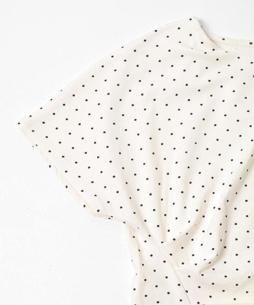 SENSE OF PLACE by URBAN RESEARCH（センスオブプレイスバイアーバンリサーチ）の「フリルドレープトップ（Tシャツ/カットソー・レディース・ブラック/ホワイト系その他/ネイビー・ONE）」の10枚目の写真