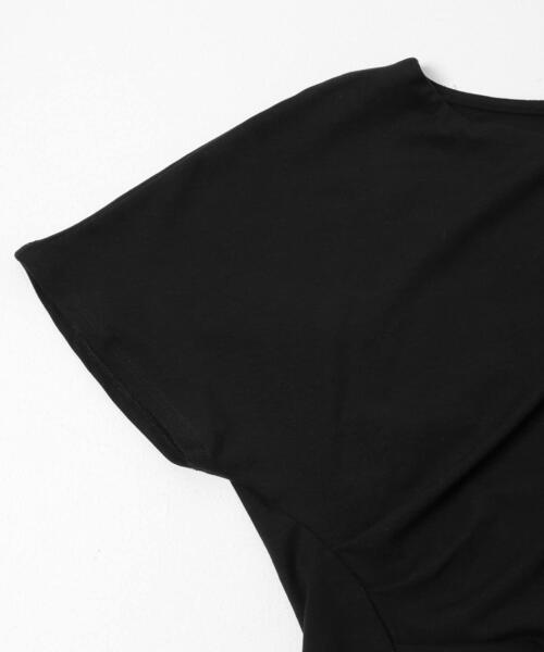 SENSE OF PLACE by URBAN RESEARCH（センスオブプレイスバイアーバンリサーチ）の「フリルドレープトップ（Tシャツ/カットソー・レディース・ブラック/ホワイト系その他/ネイビー・ONE）」の16枚目の写真