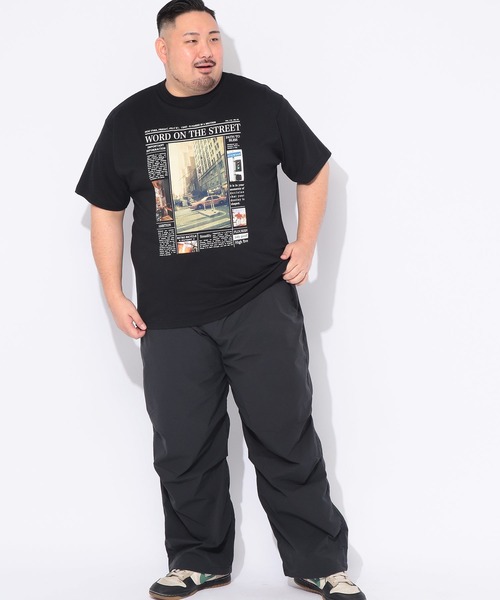 B&T CLUB(ビーティークラブ)の「Tシャツ 半袖 メンズ 大きいサイズ フォトプリント クルーネック カットソー B&T CLUB (ビーアンドティークラブ)(Tシャツ/カットソー・メンズ・ホワイト/ブラック・X3(6L~7L)/X1(3L~4L)/X2(4L~5L))」の10枚目の写真