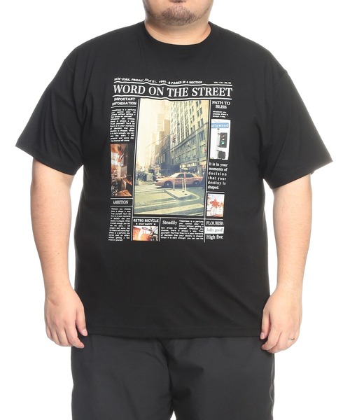 B&T CLUB(ビーティークラブ)の「Tシャツ 半袖 メンズ 大きいサイズ フォトプリント クルーネック カットソー B&T CLUB (ビーアンドティークラブ)(Tシャツ/カットソー・メンズ・ホワイト/ブラック・X3(6L~7L)/X1(3L~4L)/X2(4L~5L))」の13枚目の写真